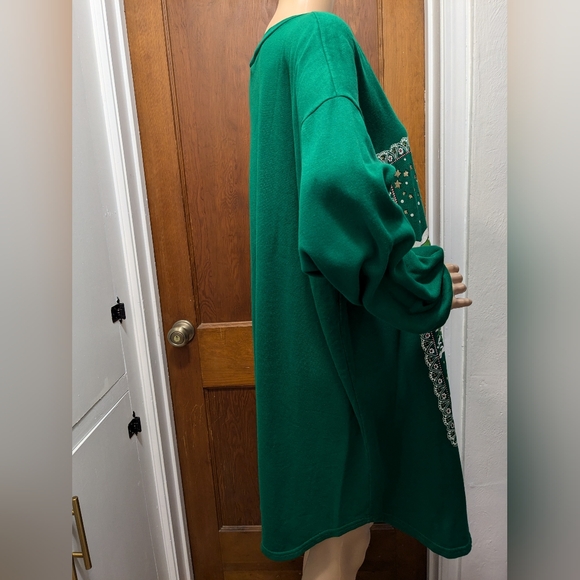 Christmas Nightgown Green Vintage - Picture 8 of 11